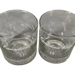 Canadian Club Classic Rocks Glass x2